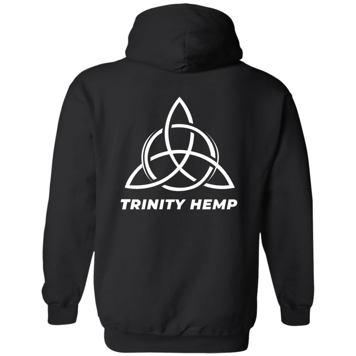 TRINITY ZIP HOODIE WHITE LOGO